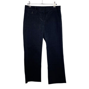 Theory Black Low-Rise Cropped Corduroy Pants Women's Sz 2